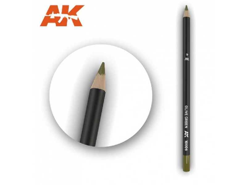Watercolor Pencil Olive Green - zdjęcie 1 Watercolor Pencil Olive Green - zdjęcie 1