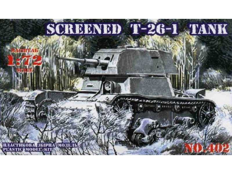 Czołg T-26-1 z ekranami - zdjęcie 1 Czołg T-26-1 z ekranami - zdjęcie 1