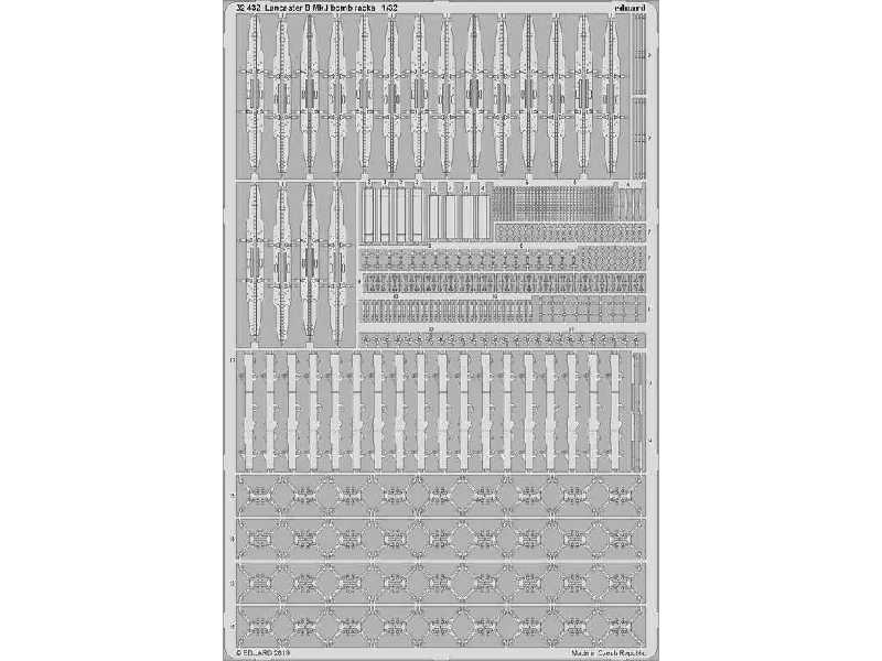 Lancaster B Mk. I bomb racks 1/32 - Hong Kong Models - zdjęcie 1 Lancaster B Mk. I bomb racks 1/32 - Hong Kong Models - zdjęcie 1