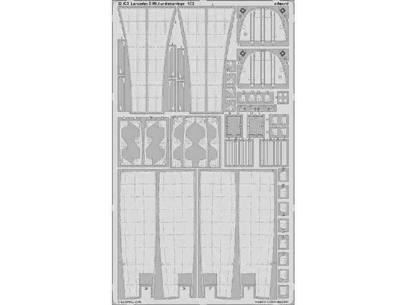 Lancaster B Mk. I undercarriage 1/32 - Hong Kong Models - zdjęcie 1