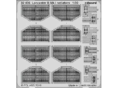 Lancaster B Mk. I radiators 1/32 - Hong Kong Models - zdjęcie 1