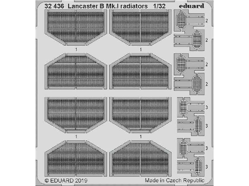 Lancaster B Mk. I radiators 1/32 - Hong Kong Models - zdjęcie 1