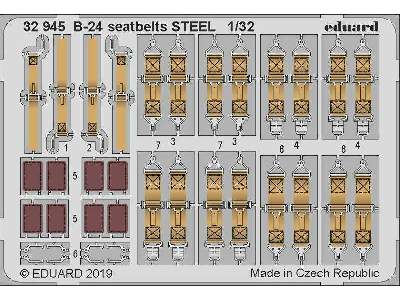 B-24 seatbelts STEEL 1/32 - zdjęcie 1