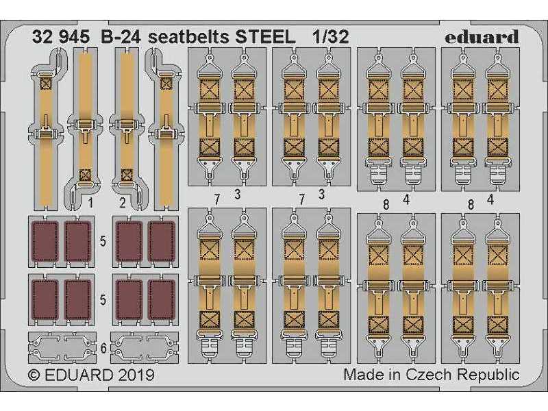 B-24 seatbelts STEEL 1/32 - zdjęcie 1