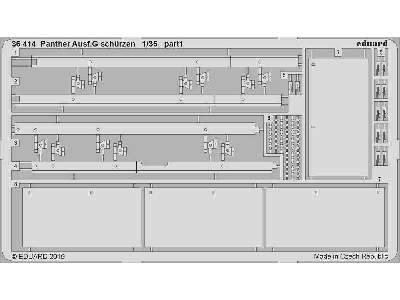 Panther Ausf. G schürzen 1/35 - zdjęcie 1