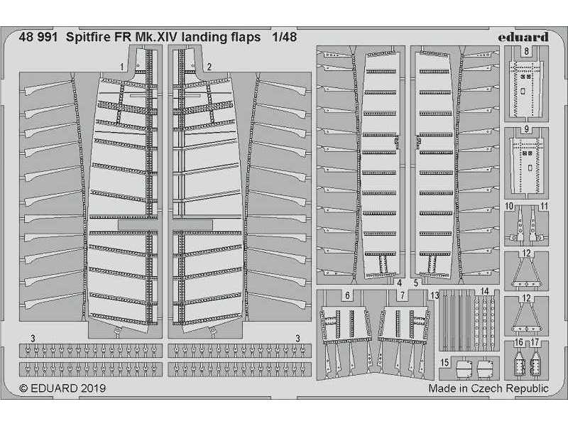 Spitfire FR Mk. XIV landing flaps 1/48 - zdjęcie 1