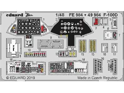 F-100D interior 1/48 - zdjęcie 1