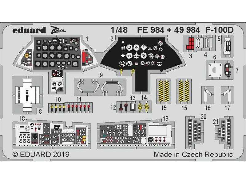 F-100D interior 1/48 - zdjęcie 1 F-100D interior 1/48 - zdjęcie 1