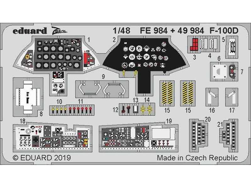 F-100D interior 1/48 - zdjęcie 1