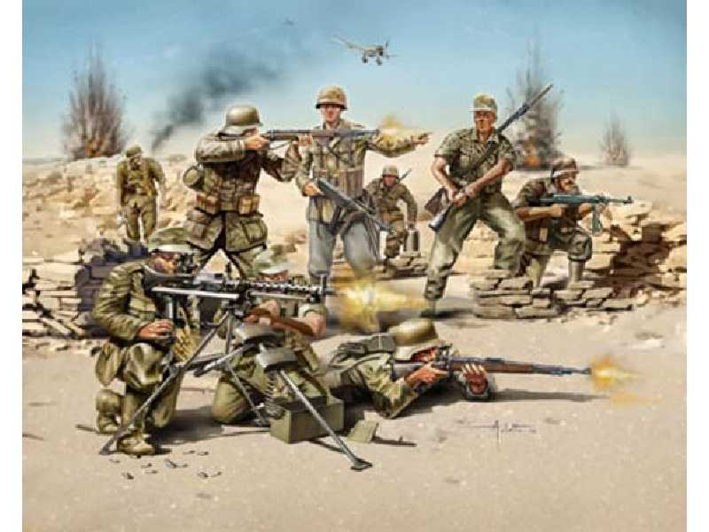 Figurki Niemiecka piechota Africa Corps - II W.Ś. - zdjęcie 1 Figurki Niemiecka piechota Africa Corps - II W.Ś. - zdjęcie 1