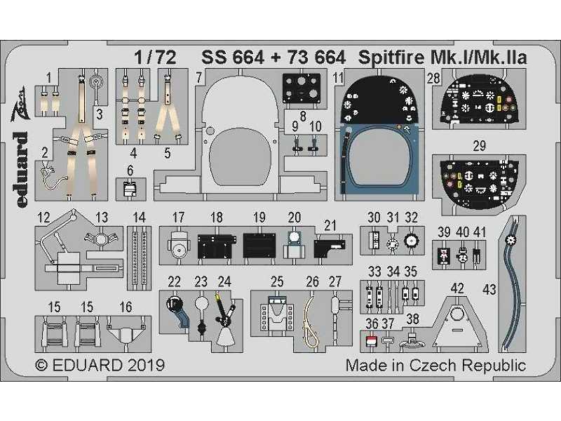 Spitfire Mk. I/Mk. IIa 1/72 - zdjęcie 1 Spitfire Mk. I/Mk. IIa 1/72 - zdjęcie 1