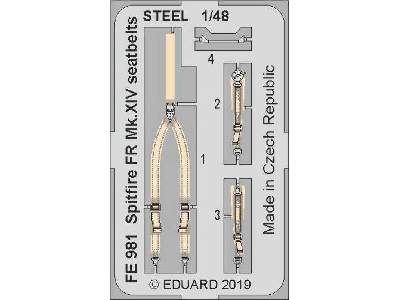 Spitfire FR Mk. XIV seatbelts STEEL 1/48 - zdjęcie 1