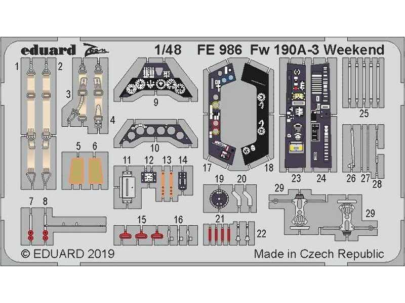 Fw 190A-3 Weekend 1/48 - zdjęcie 1 Fw 190A-3 Weekend 1/48 - zdjęcie 1