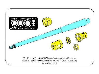 Lufa 10,5cm KwK L/70 z hamulcem wylotowym Pz.Kpfw. VII Löwe - zdjęcie 12