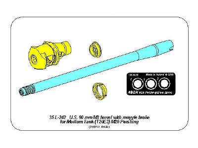 90 mm M3 lufa z hamulcem wylotowym do czolgu T26E3 , Pershing - zdjęcie 15