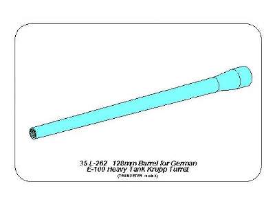 Lufa 128mm do niemieckiego czołgu E-100 z wieżą Krupp - zdjęcie 8