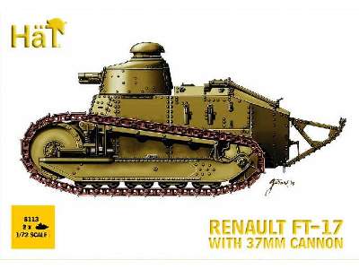 Lekki czołg francuski Renault FT-17 z armatą 37mm - 2 szt. - zdjęcie 1