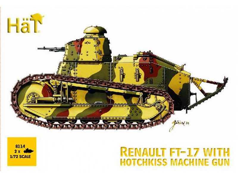 Czołg Renault FT-17 z karabinem maszynowym Hotchkiss - 2 szt. - zdjęcie 1