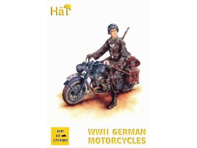 Niemiecki motocykl Zundapp z figurkami - II W.Ś. - zdjęcie 1