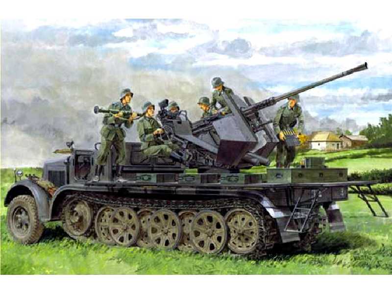 Sd.Kfz. 7/2 3.7cm FlaK 36 - samobieżne działo przeciwlotnicze - zdjęcie 1