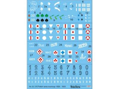 Polish Tanks Markings 1920 - 1939 - zdjęcie 1
