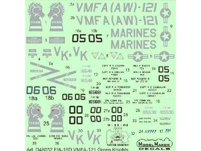 F/A-18d Vmfa-121 Green Knights - zdjęcie 1