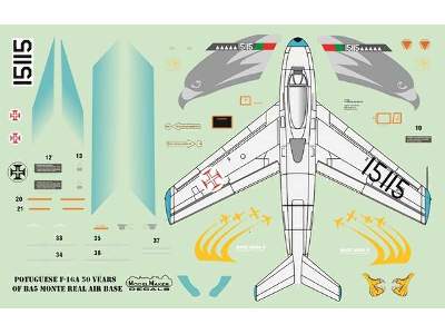 Potuguese F-16a 50 Years Of Ba5 Monte Real Air Base - zdjęcie 1