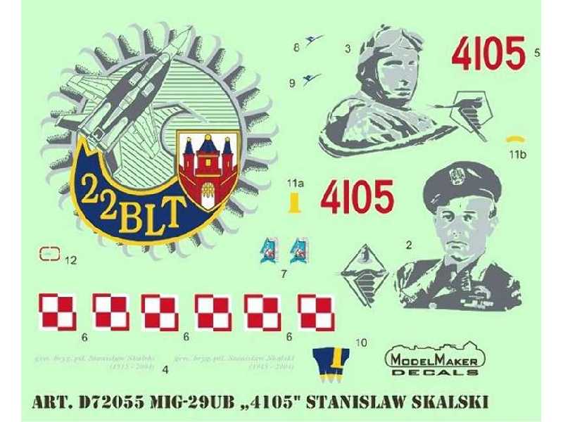 Mig-29ub 4105 Stanisław Skalski - zdjęcie 1 Mig-29ub 4105 Stanisław Skalski - zdjęcie 1