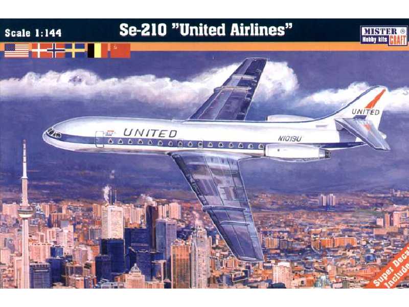 Sud SE-210 United Airlines - zdjęcie 1 Sud SE-210 United Airlines - zdjęcie 1