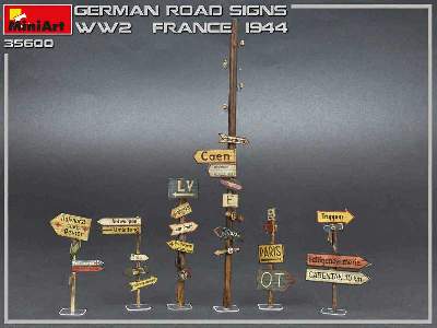 Niemiecki znaki drogowe - II W.Ś. - Francja 1944 - zdjęcie 8