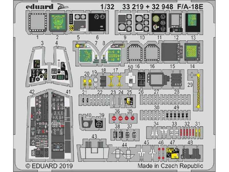 F/ A-18E interior 1/32 - Revell - zdjęcie 1