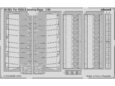 Fw 190A-8 landing flaps 1/48 - zdjęcie 1