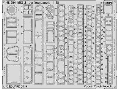 MiG-21 surface panels 1/48 - zdjęcie 1