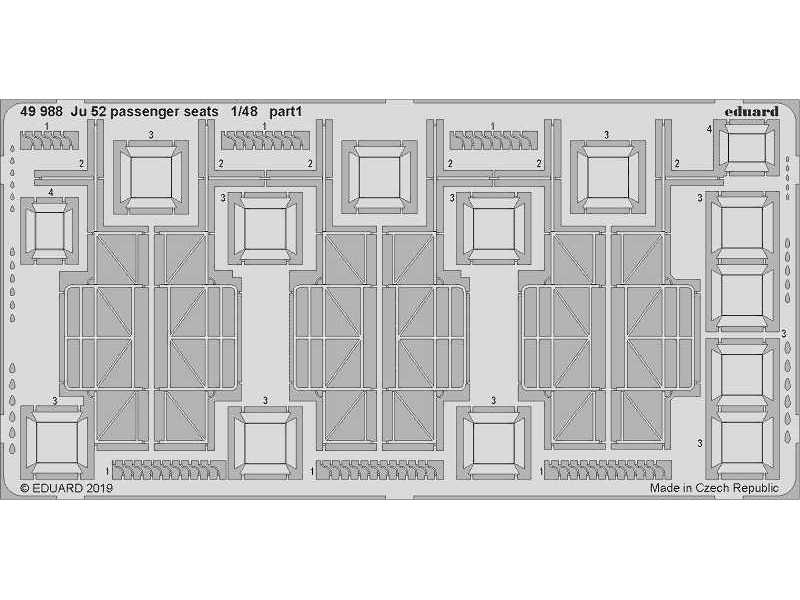 Ju 52 passenger seats 1/48 - Revell - zdjęcie 1 Ju 52 passenger seats 1/48 - Revell - zdjęcie 1