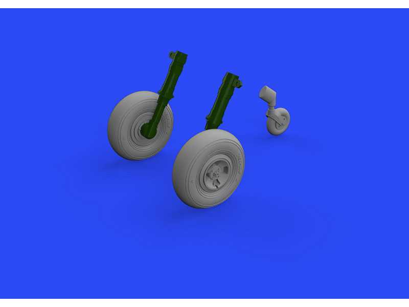 Spitfire Mk. XIV wheels - 4spoke 1/48 - Airfix - zdjęcie 1 Spitfire Mk. XIV wheels - 4spoke 1/48 - Airfix - zdjęcie 1