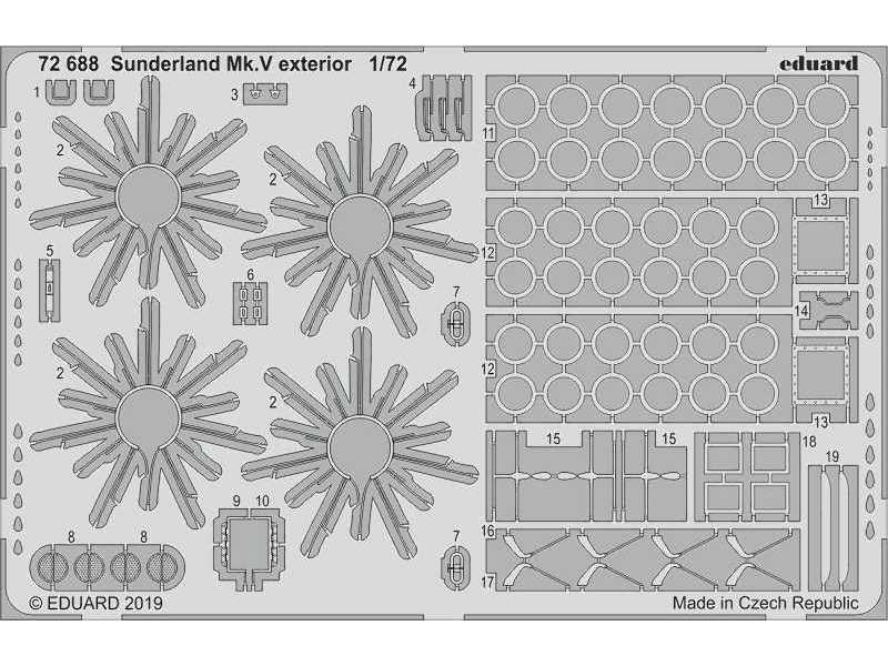 Sunderland Mk. V exterior 1/72 - zdjęcie 1