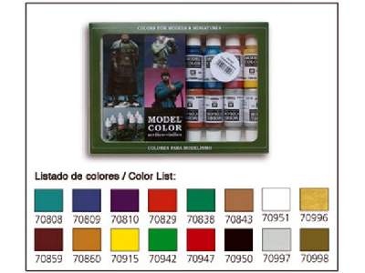 Zestaw farb Model Color - Kolory Średniowiecza - 16 farb - zdjęcie 1