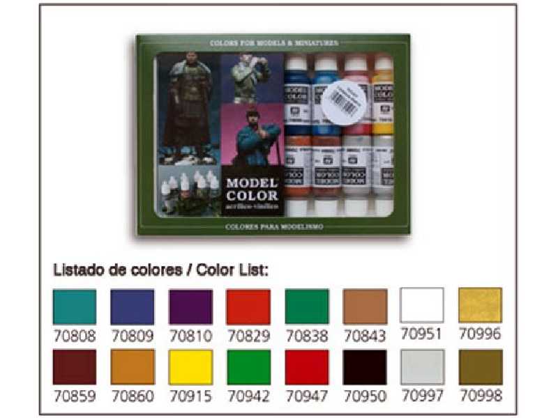 Zestaw farb Model Color - Kolory Średniowiecza - 16 farb - zdjęcie 1 Zestaw farb Model Color - Kolory Średniowiecza - 16 farb - zdjęcie 1
