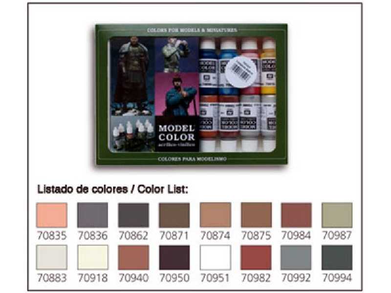 Zestaw farb Model Color - Jeźdźcy i konie - 16 farb - zdjęcie 1 Zestaw farb Model Color - Jeźdźcy i konie - 16 farb - zdjęcie 1