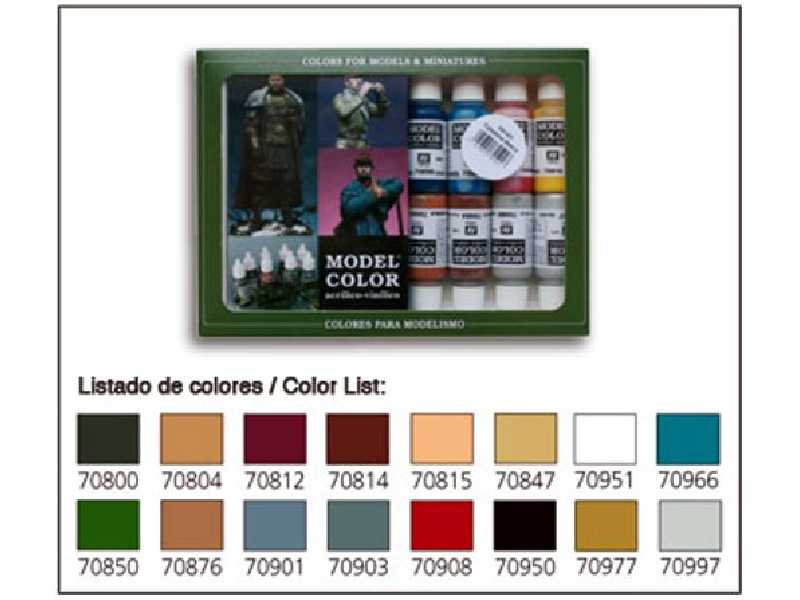 Zestaw farb Model Color - Amerykanie - 16 farb - zdjęcie 1 Zestaw farb Model Color - Amerykanie - 16 farb - zdjęcie 1