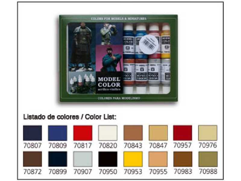 Zestaw farb Model Color - American Colonial - 16 farb - zdjęcie 1 Zestaw farb Model Color - American Colonial - 16 farb - zdjęcie 1