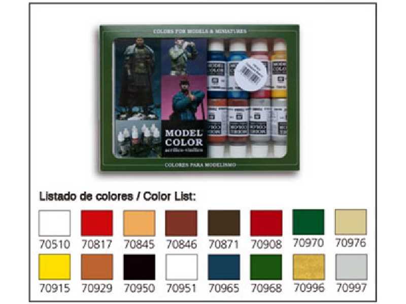 Zestaw farb Model Color - Amerykańska rewolucja - 16 farb - zdjęcie 1 Zestaw farb Model Color - Amerykańska rewolucja - 16 farb - zdjęcie 1