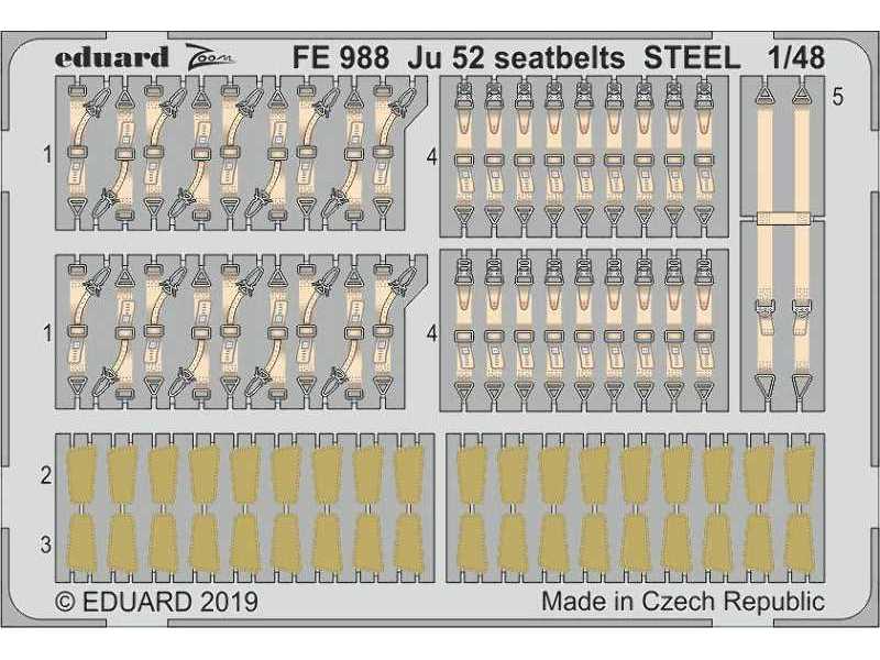 Ju 52 seatbelts STEEL 1/48 - Revell - zdjęcie 1