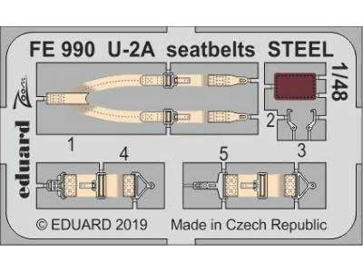 U-2A seatbelts STEEL 1/48 - Afv Club - zdjęcie 1
