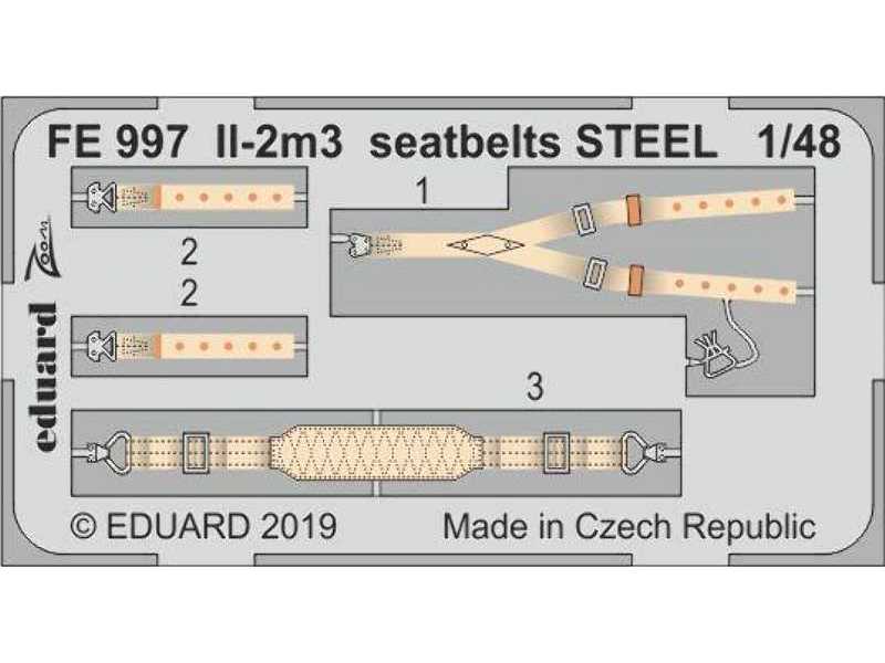 Il-2m3 seatbelts STEEL 1/48 - zdjęcie 1 Il-2m3 seatbelts STEEL 1/48 - zdjęcie 1