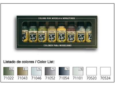 Zestaw farb Model Air - Kolory RLM II - 8 farb - zdjęcie 1
