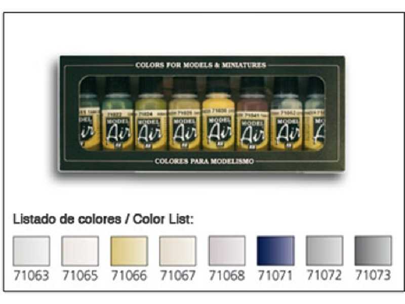 Zestaw farb Model Air - Kolory metaliczne - 8 farb - zdjęcie 1 Zestaw farb Model Air - Kolory metaliczne - 8 farb - zdjęcie 1