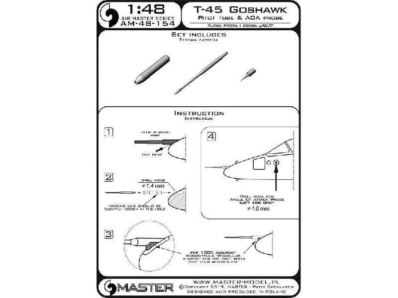 T-45 Goshawk - Rurka Pitota Oraz Sonda Angle Of Attack - zdjęcie 1