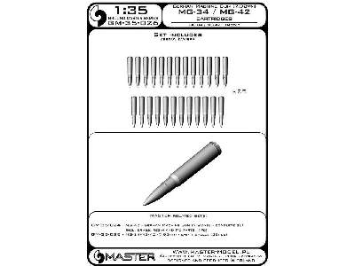 Mg-34/Mg-42 (7.92mm) - Naboje (25sztuk) - zdjęcie 1