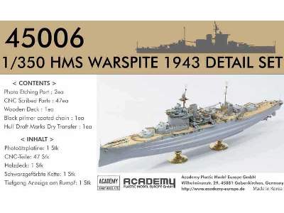 HMS Warspite - zestaw dodatków - zdjęcie 1